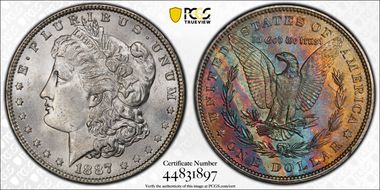 1887 $1 MS64