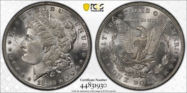 1883 $1 MS66