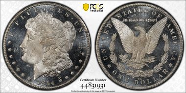 1884-CC $1 MS64+ DMPL