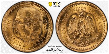 1945 2 1/2 P KM-463  Au MS67