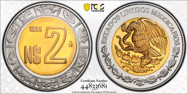 1995-Mo 2 Peso PR68CAM