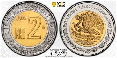 1995-Mo 2 Peso PR67CAM