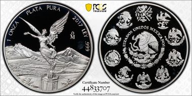 2017-Mo Onza Libertad  Ag PR68DCAM