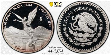 2007-Mo 1/10 oz Libertad Ag PR69DCAM