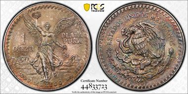 1991-Mo Onza Libertad Ag T1 - PLATA PURA MS68