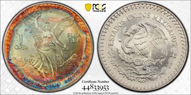 1992-Mo Onza Libertad Ag MS68