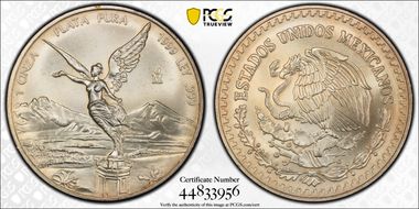 1999-Mo Onza Libertad Ag MS67