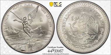 1999-Mo Onza Libertad Ag MS66