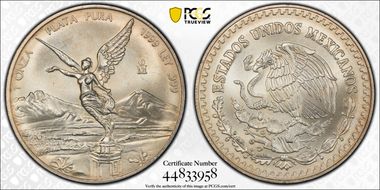 1999-Mo Onza Libertad Ag MS67