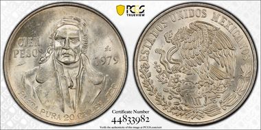 1979-Mo 100 P KM-483.2  Ag MS65