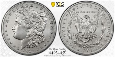 2021-O Privy $1 Morgan Dollar 100th Anniversary MS70