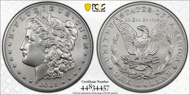 2021-O Privy $1 Morgan Dollar 100th Anniversary MS69