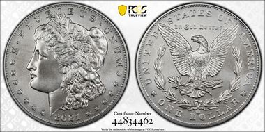 2021-CC Privy $1 Morgan Dollar 100th Anniversary MS70