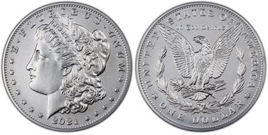2021-O Privy $1 Morgan Dollar 100th Anniversary MS70