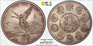 2007-Mo 5 Onza Libertad Ag MS63