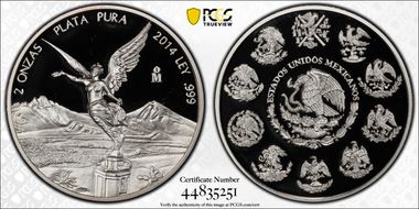 2014-Mo 2 Onza Libertad Ag PR69DCAM