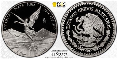 2016-Mo 1/2 oz Libertad Ag PR69DCAM