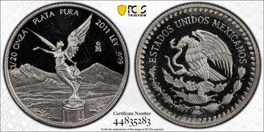 2011-Mo 1/20 oz Libertad Ag PR68DCAM