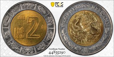 1995-Mo 2 Peso MS67