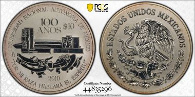 2010-Mo 10 Peso Autonomous University PL68