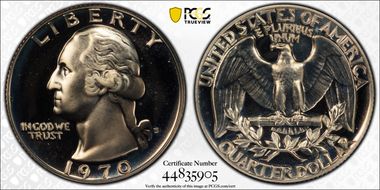 1970-S 25C PR68