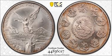 2007-Mo 2 Onza Libertad Ag MS68