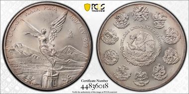 2007-Mo 2 Onza Libertad Ag MS67