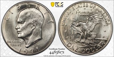 1971-D $1 MS64