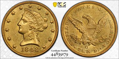 1848-O $10 MS60