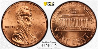 2000 1C Cheerios Promotion MS64RD