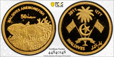 AH1432-2011 50 Ruf Anemonefish KM-108  Au PR68DCAM