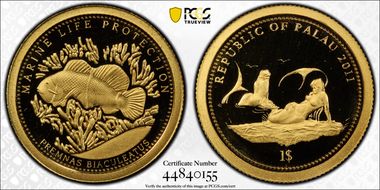 2011 $1 KM-405 Anemone PR70DCAM