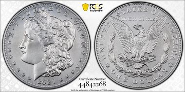 2021 $1 Morgan Dollar 100th Anniversary MS70