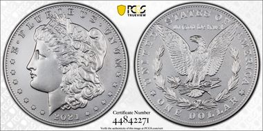 2021-S $1 Morgan Dollar 100th Anniversary MS70