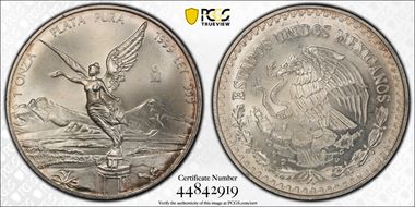 1999-Mo Onza Libertad Ag MS67
