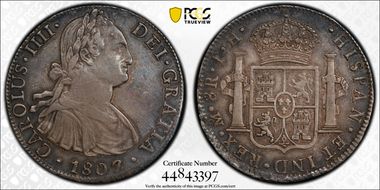 1807/6-Mo TH 8 R Calico-985 AU53