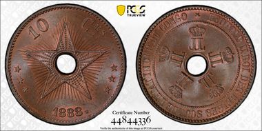 1888 10C MS65BN