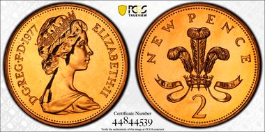 1977 2p S-C1 New Pence PR64RD