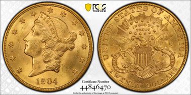 1904 $20 MS64