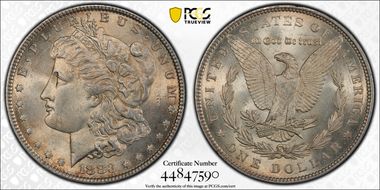 1883 $1 MS64