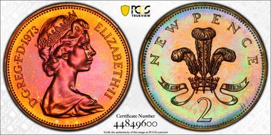 1973 2p S-C1 New Pence PR68RB