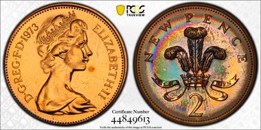 1973 2p S-C1 New Pence PR65RB