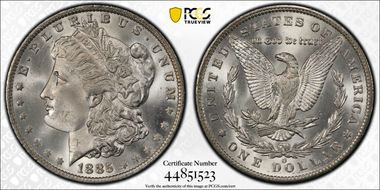 1885-O $1 MS66