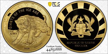 2020 500 Ced Saber Tooth Cat Giants of the Ice Age PR70DCAM