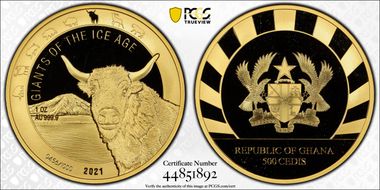 2021 500 Ced Auroch Giants of the Ice Age PR70DCAM