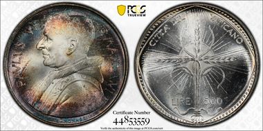 (1968) 500 L Anno VI F.A.O. MS66