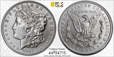 2021-D $1 Morgan Dollar 100th Anniversary MS70