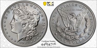 2021-S $1 Morgan Dollar 100th Anniversary MS69