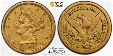 1851-O $2.50 VF20