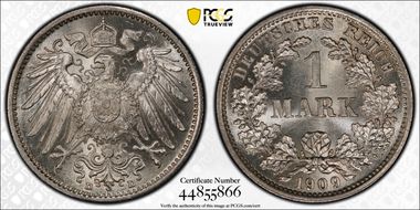 1909-D Mark J-17 MS66